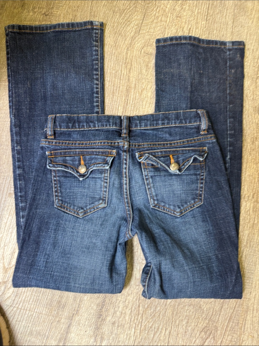 GAP Dark Blue Denim Jeans with Button-Flap Back Pockets